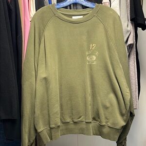 Anine Bing Olive Green Sweatshirt